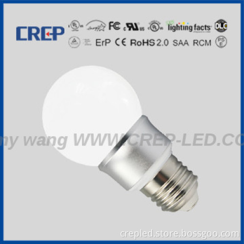 ulcul listed e27 4w led light bulb dimmable for home angle 360degree